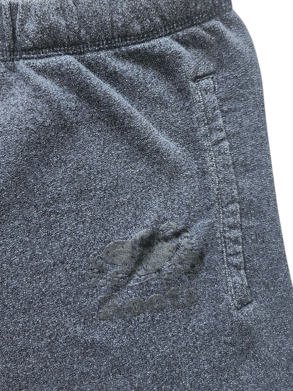 Roots Original Navy Pepper Fleece Sweat Pants - Picture 5 of 7